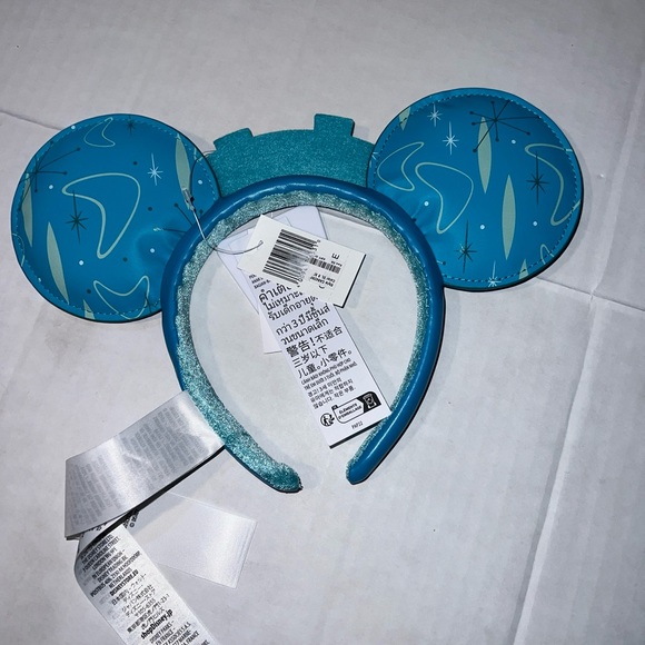Disneyland Marquee Mickey Mouse Ears Headband Blue Yellow One Size NWT - Picture 7 of 7